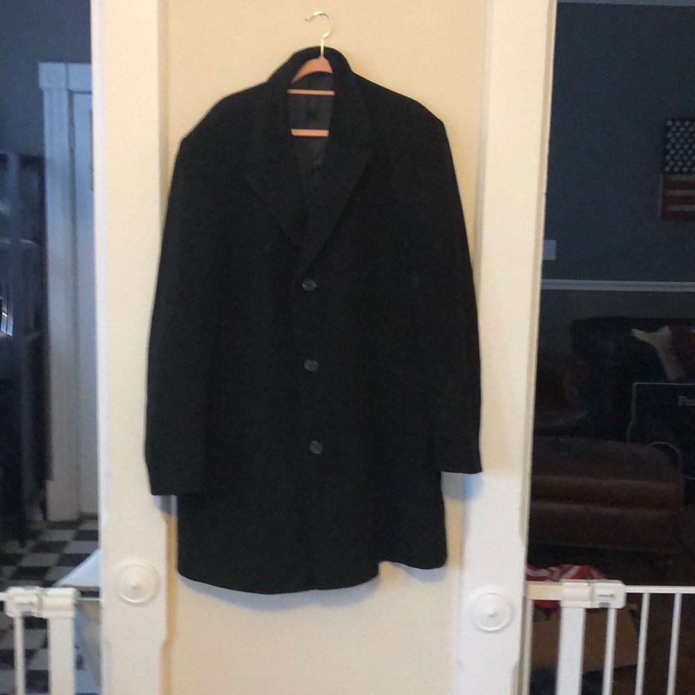 Men’s wool blend top coat